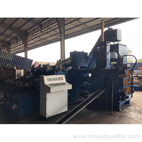 Horizontal Steel Turnings Briquette Machine for Smelting